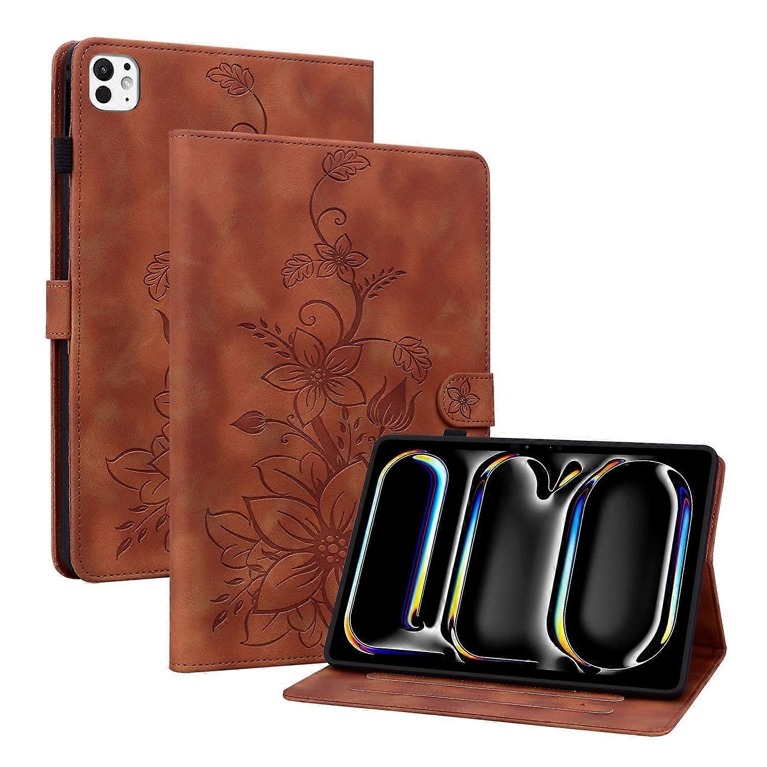 Embossed Leather Case For iPad Pro 11 2024