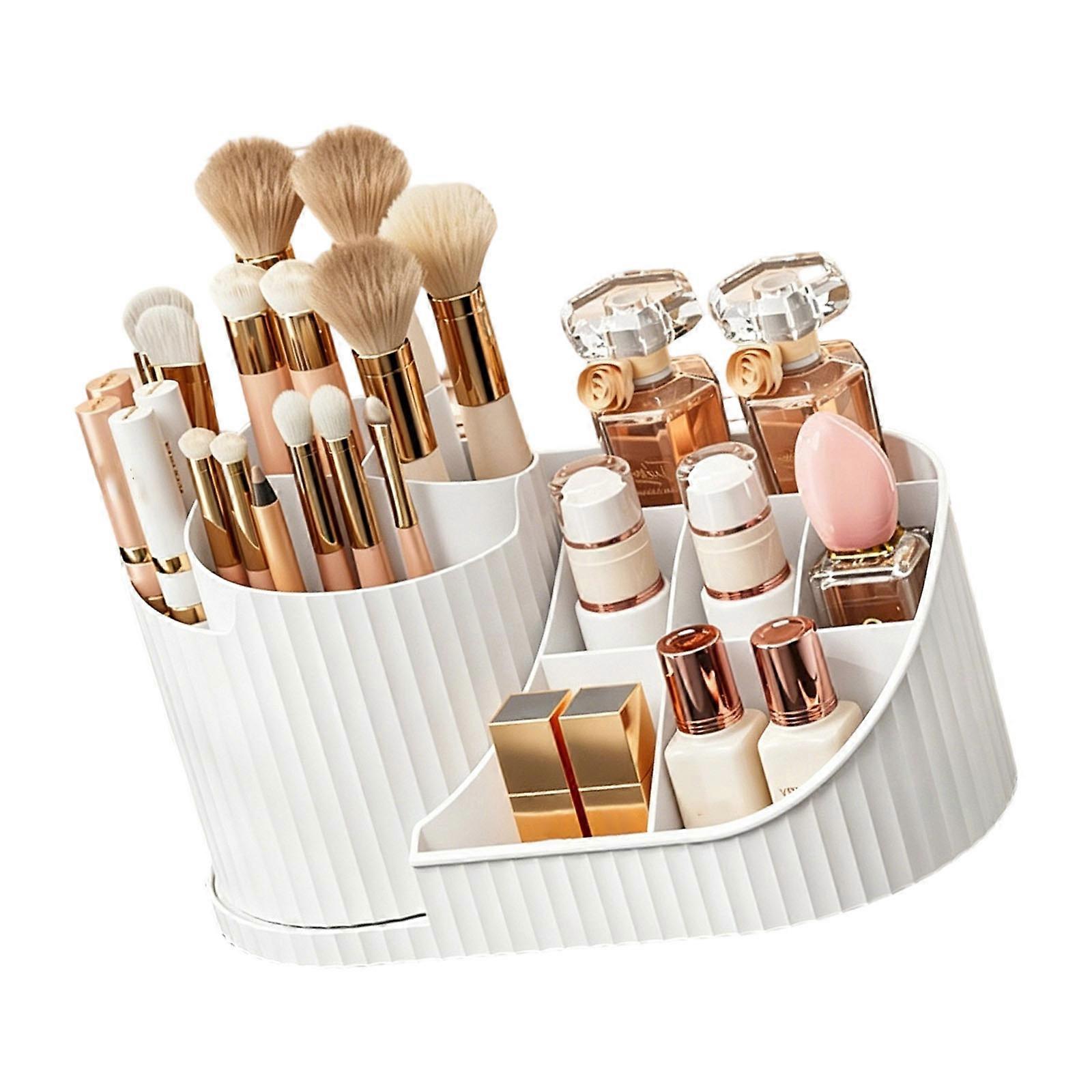 Customizable Cosmetic Storage Box Moisture Resistant And neat Sections For Everyday Use  White