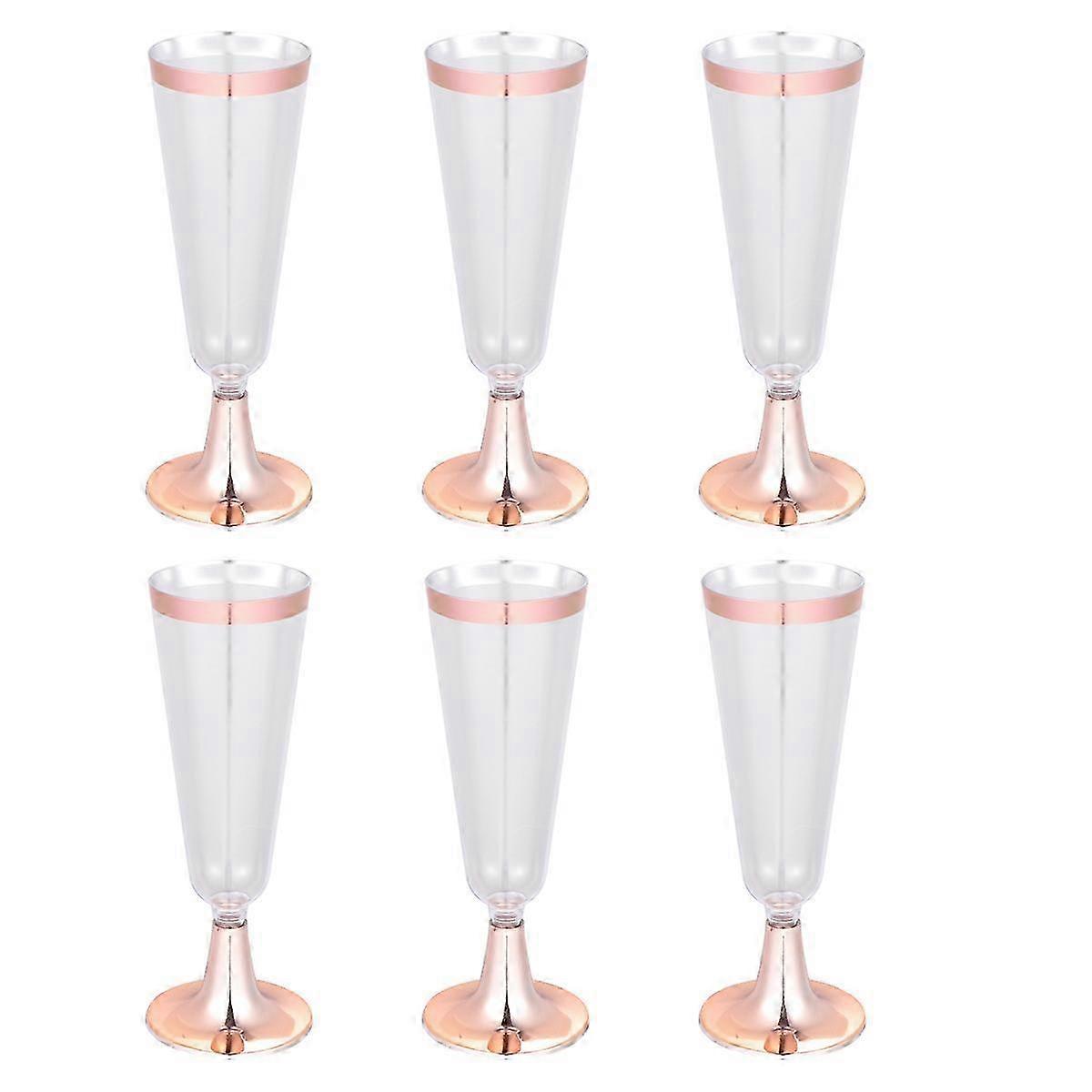 Wine Rosy Goblets compatible with Events 6Pcs