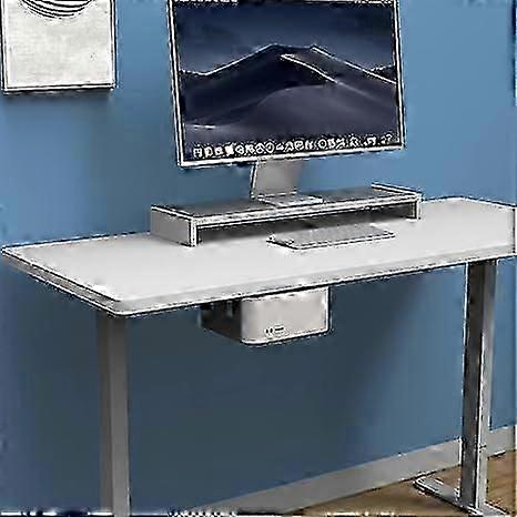 Mac Studio under-desk metal rack, storage wall-mounted bracket compatible with cooling and ventilation