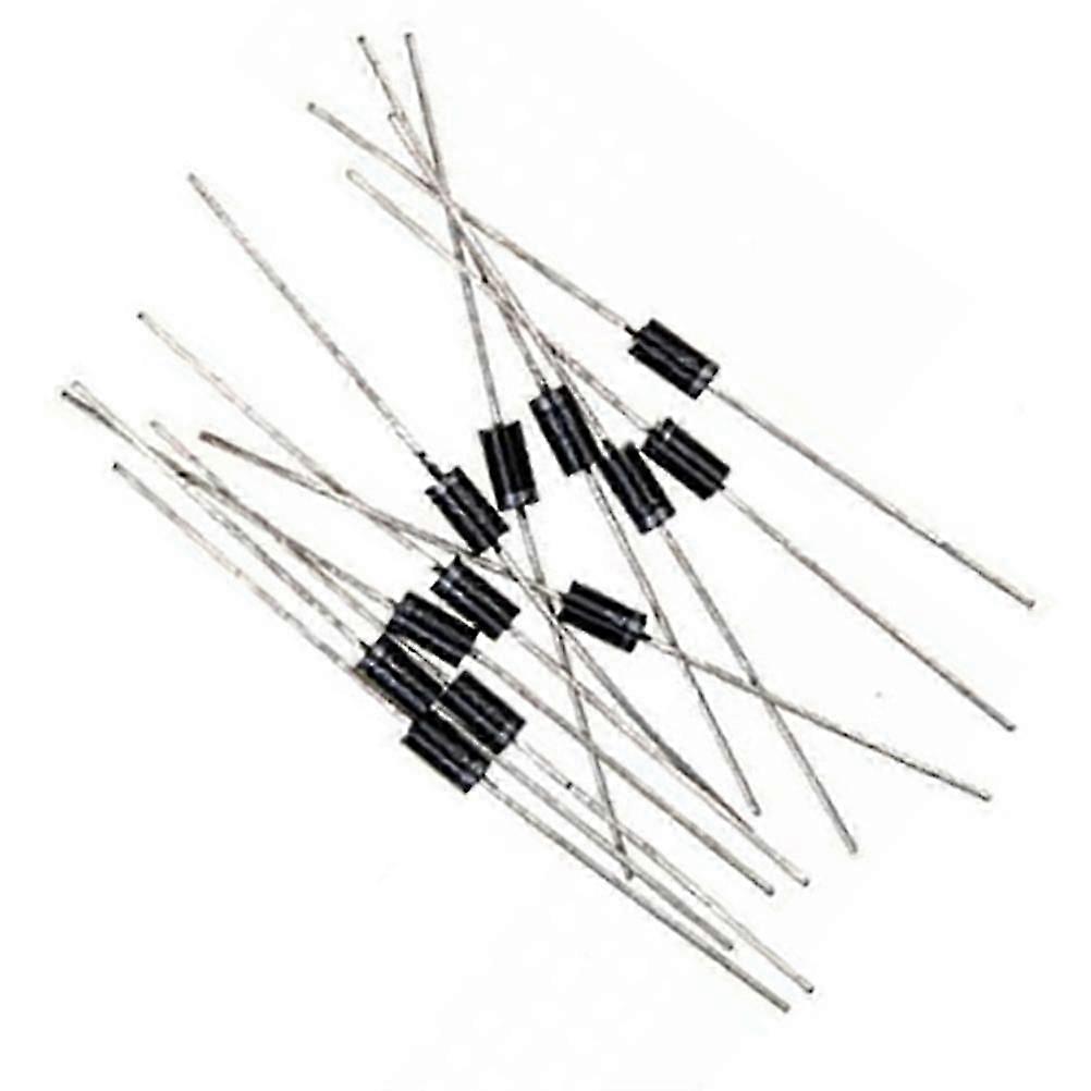 100pcs 1A 1000V DO-41 Rectifier Diode, Fast Recovery Inline Package for Rectifier Circuits