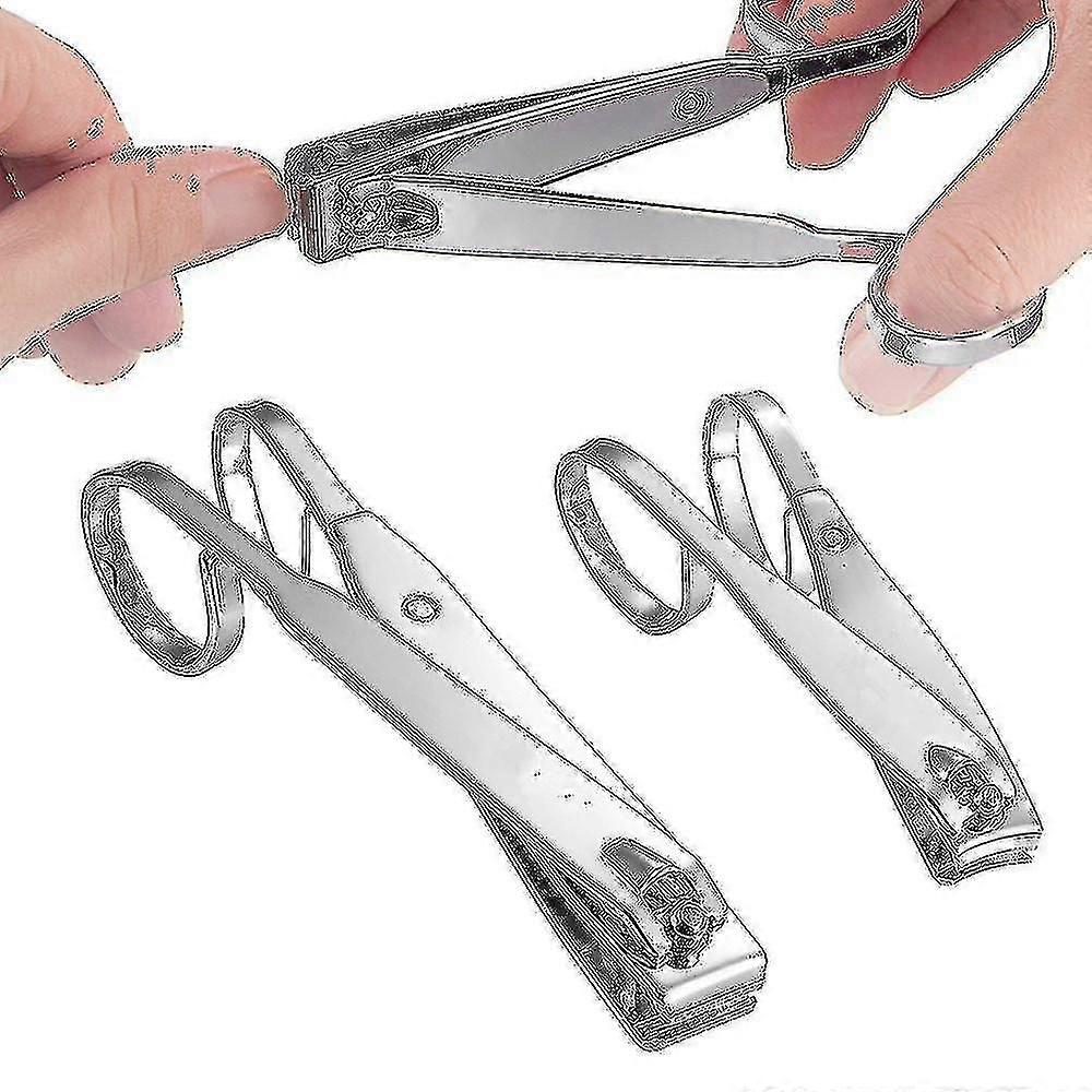 2 Pcs Nail Clipper com punhos de tesoura