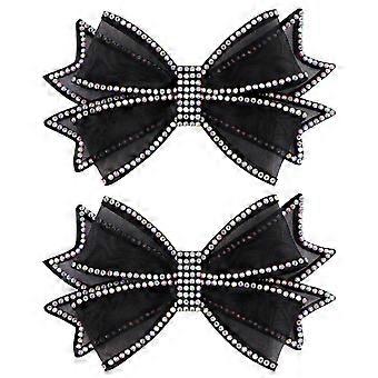 1 paire bowknot double couche pantoufles fleur maille créative mince chaussures décor