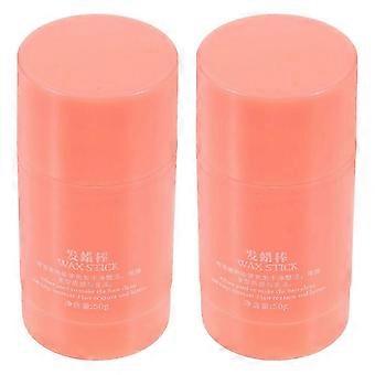 2pcs cera per capelli bastone cera per lo styling non grassa per capelli accessorio per la cura dei capelli per le ragazze anti-crespo cera per capelli bastoncini bastone levigante per capelli