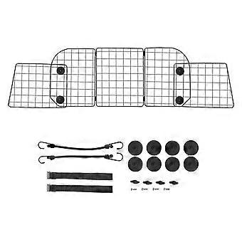 Barreira para Carro para Cães, 38,5"-61,6" Divisor de Carro Ajustável para Área de Carga do Porta-Malas, Ajuste para Banco Traseiro Rede de Proteção Separadora de Cães de Malha de Arame Resistente