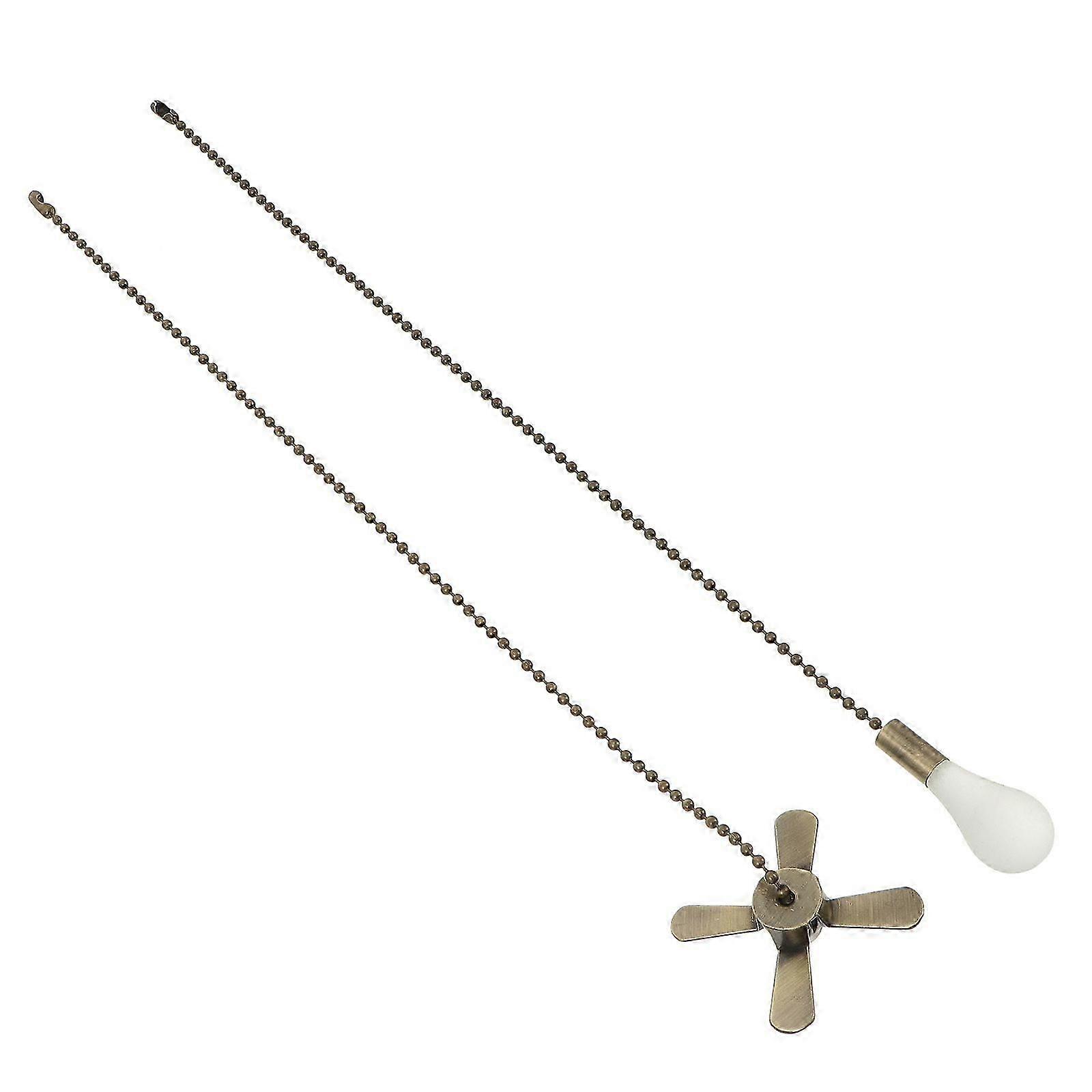 2pcs Ceiling Fan Pull Chains Set Fan Light Pull Cords Chain Pulls Ornament