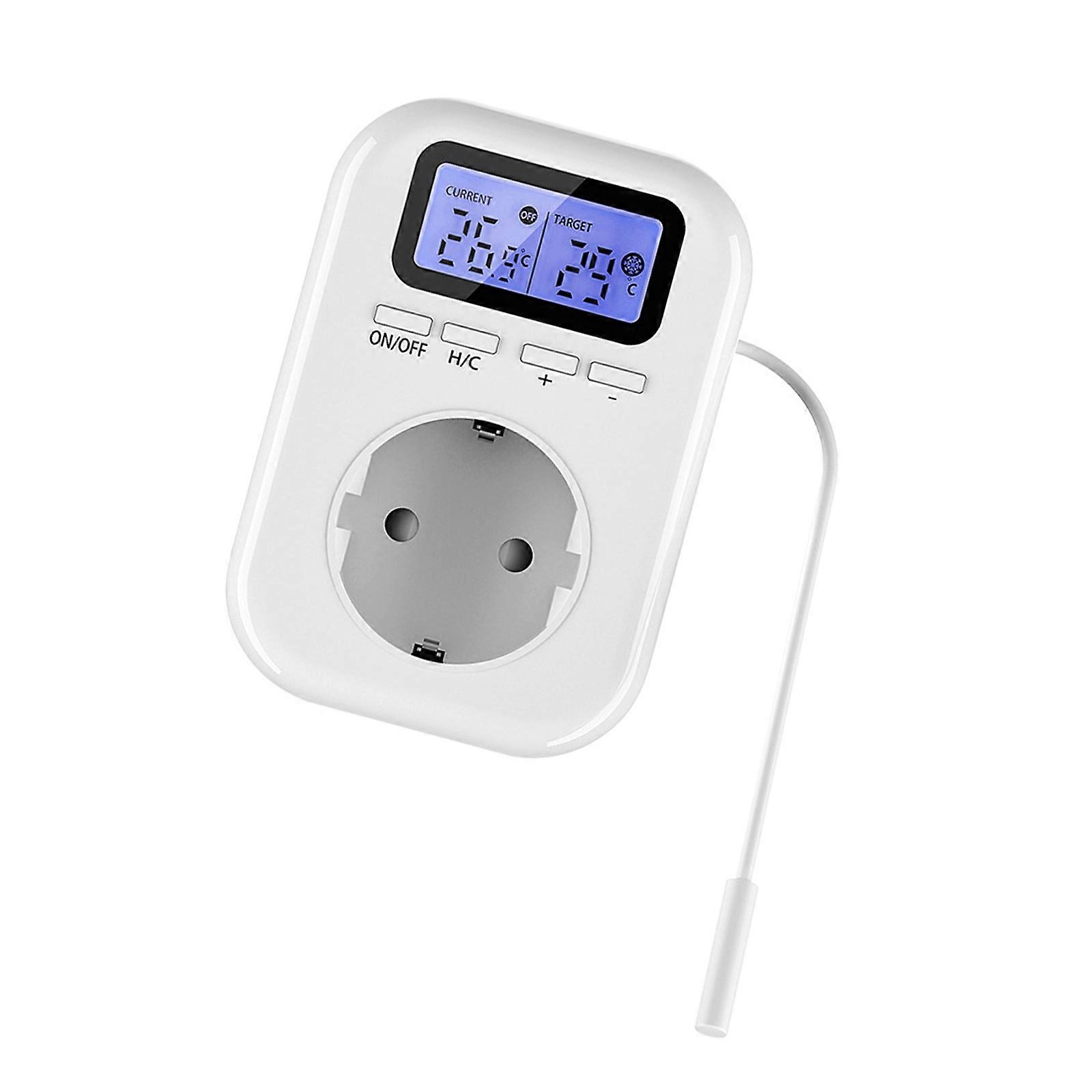 Accuracy Temperature Controlled Electrical Outlet with Auto On Off Function Space Saving Outlet for Heating Devices Multicolor