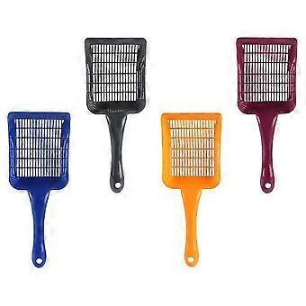 Set di 4 palette in plastica per lettiera per gatti, colori assortiti.