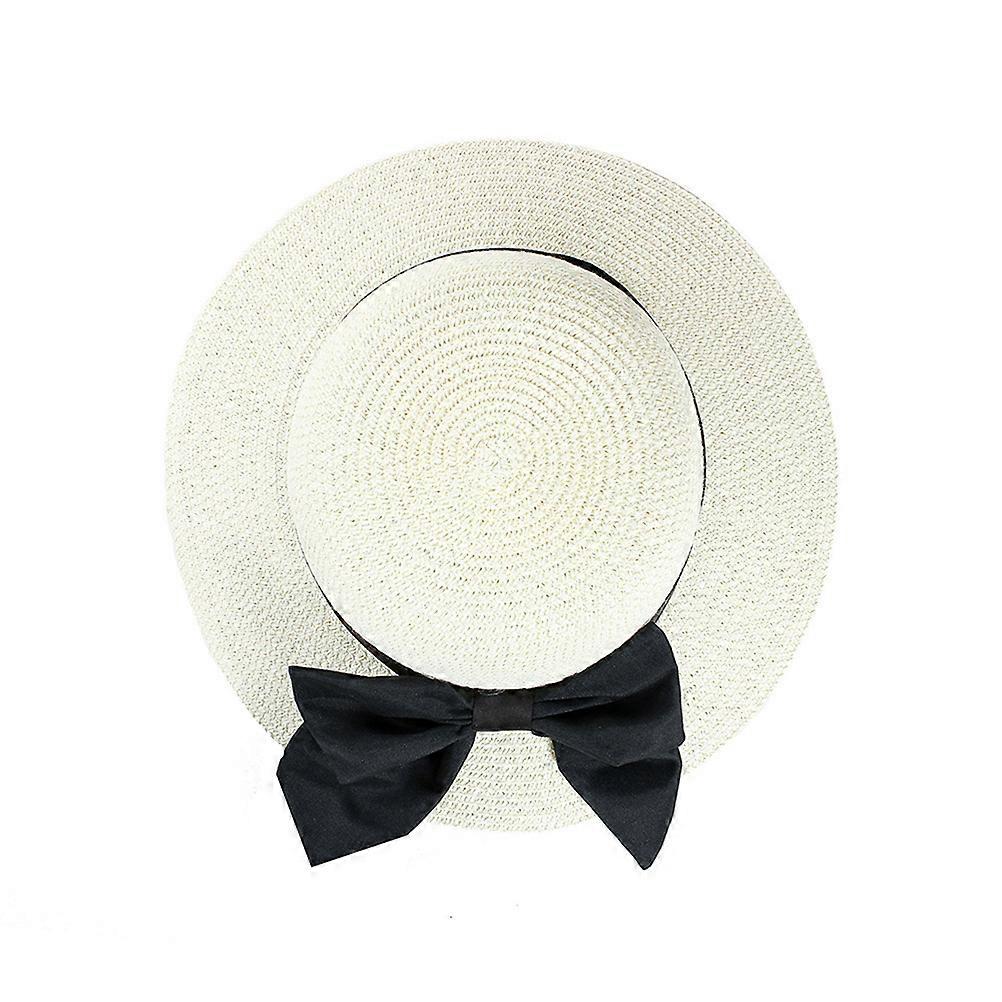 Bow-Knot Cap Multi-Layer Wrinkle Sun Hat for Decor