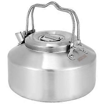 Stainless Steel Double-Handle Water Kettle 1.3L Portable Outdoor Camping Water Boiler compatible with Hiking and Camping