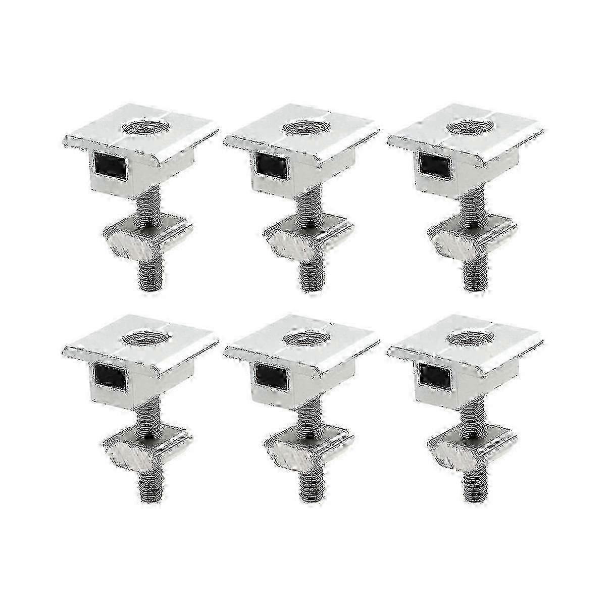 10 Pack Adjustable T-Shaped Solar Panel Mounting Brackets compatible with 30mm PV Modules