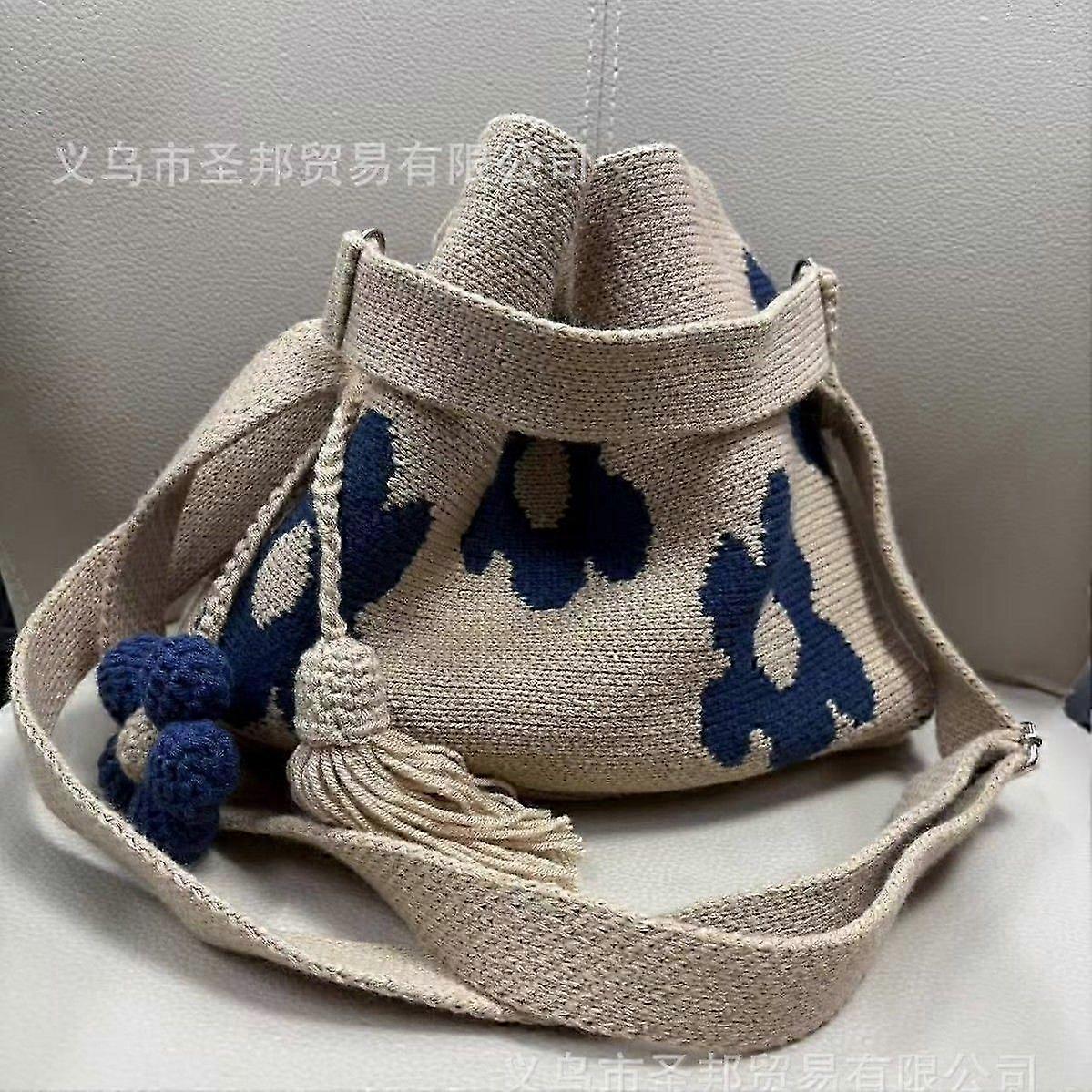New handmade crocheted flower bag