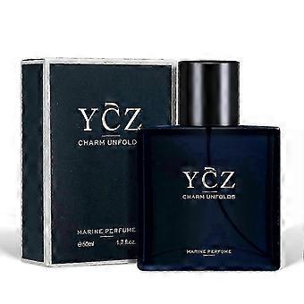Ycz Blue Men's Perfume Cologne Woody Scent Long-lasting Fragrance Ocean Fruity Light Fragrance Romance Gift Perfume Man