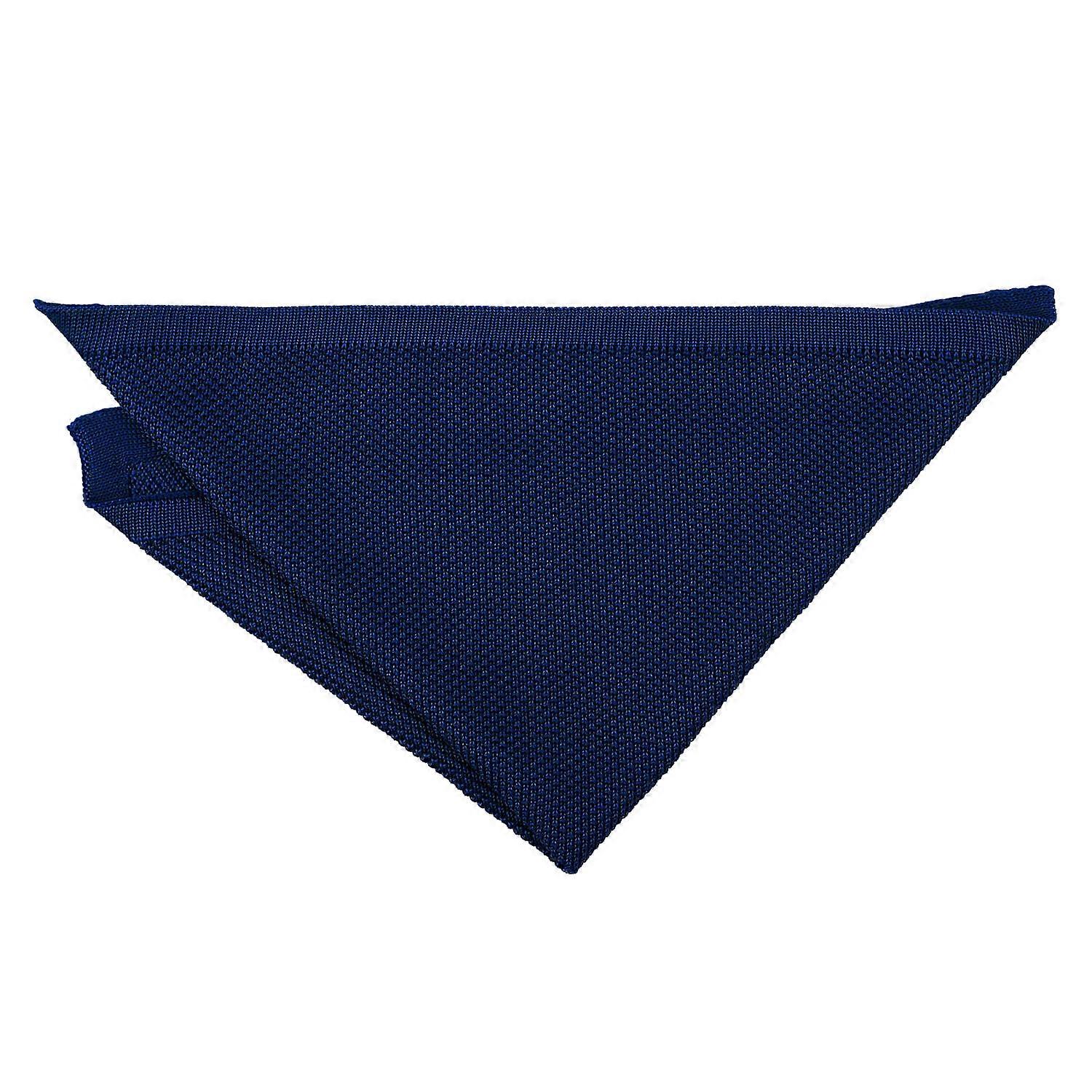 Marinblå stickad Pocket Square