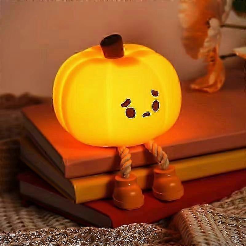 Rechargeable Pumpkin Night Light Touch Dimmable