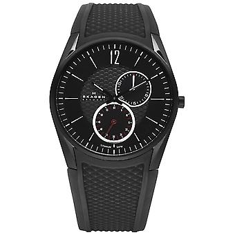 Skagen aktiv Quarz Analog Man Uhr mit Silikon Armband 435XXLTBRB