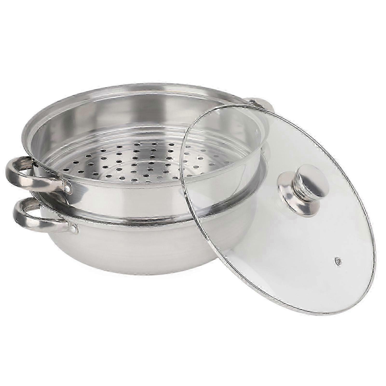 Stainless Steel 2-Layer Steamer Pot