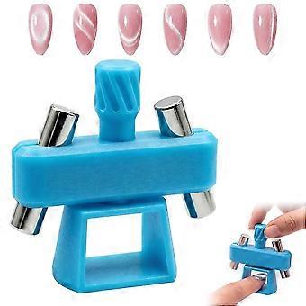 Automatic Cat-Eye Nail Magnet, 2026 New 360 Rotating Magnetic Tool for creating various cat-eye effects, Beginner-Friendly DIY Nail Arta