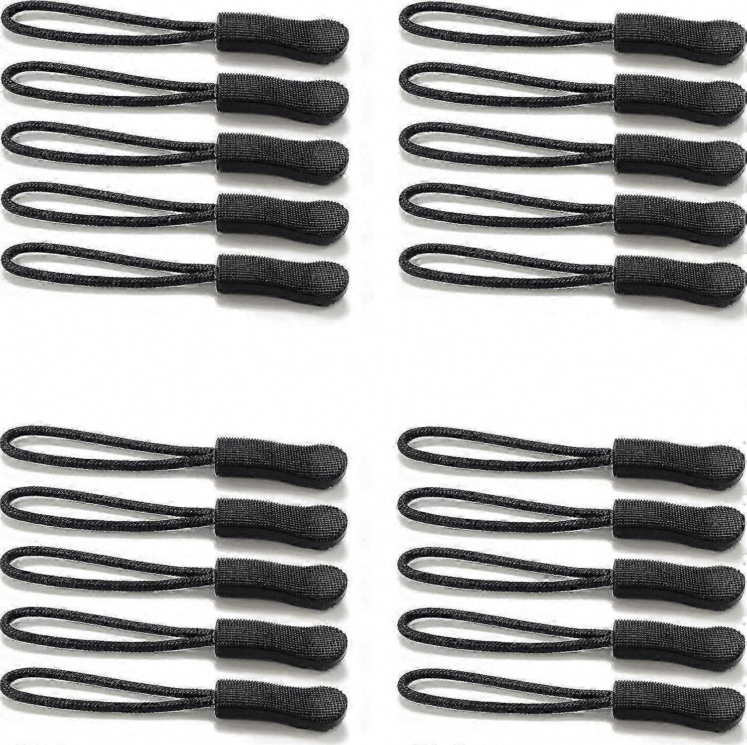 For Luggage 20pcs Nylon Zipper Pulls Replacement Tabs