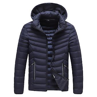 Fxiaoxian Men´s Hooded Casual Cotton Coat Padded Jacket