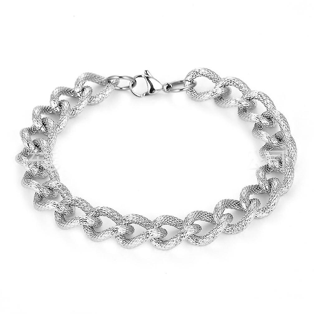 12mm Width Triangle Snake Chaintitanium Steel Bracelet With Pineapple