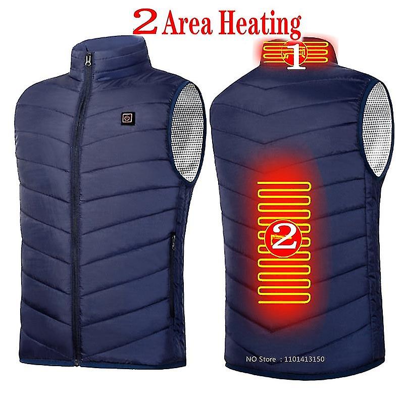 17pcs Areas Heated Vest Jacket Usb Men Winter Electrically Heated Thermal Waistcoat For Hunting Hiking Warm Hunting Jacket