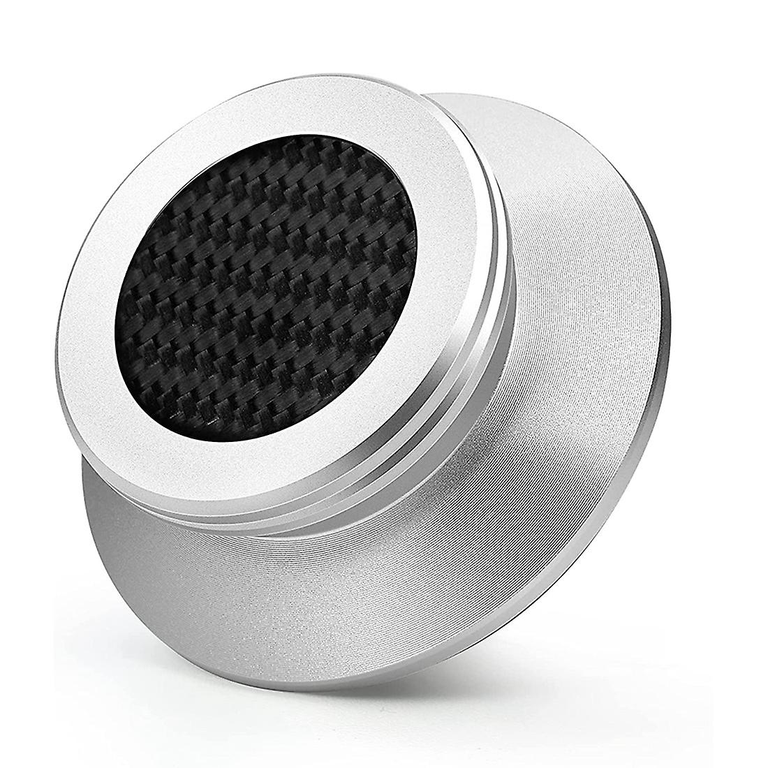 Record Weight Stabilizer with Soft Protective Pad for Hifi Vinyl LP Disc Record Player Profile (Sil