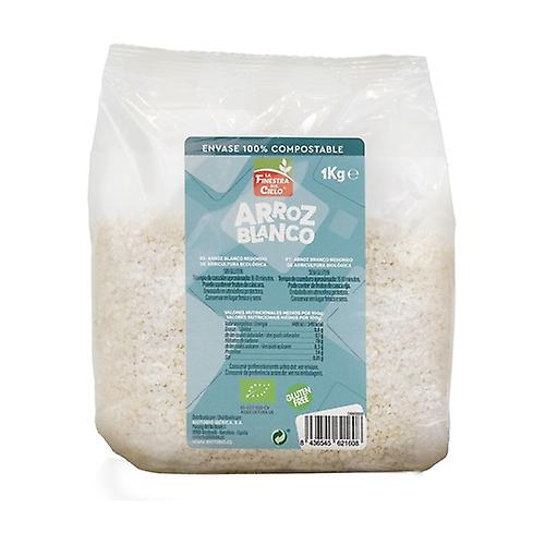 Organic round white rice 1 kg