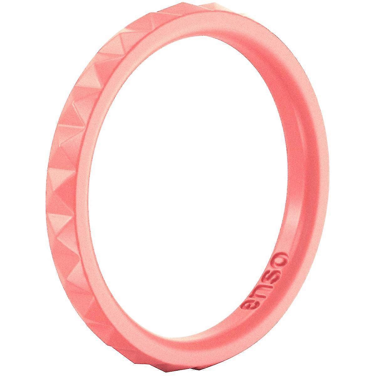 Enso Rings Pyramid Stackables sarjan silikoni rengas-Coral