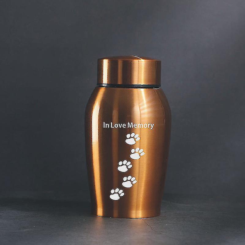 Urna di cremazione dell'animale domestico in acciaio inossidabile Keepsake Cat Dog Ashes Holder Memorial Funeral