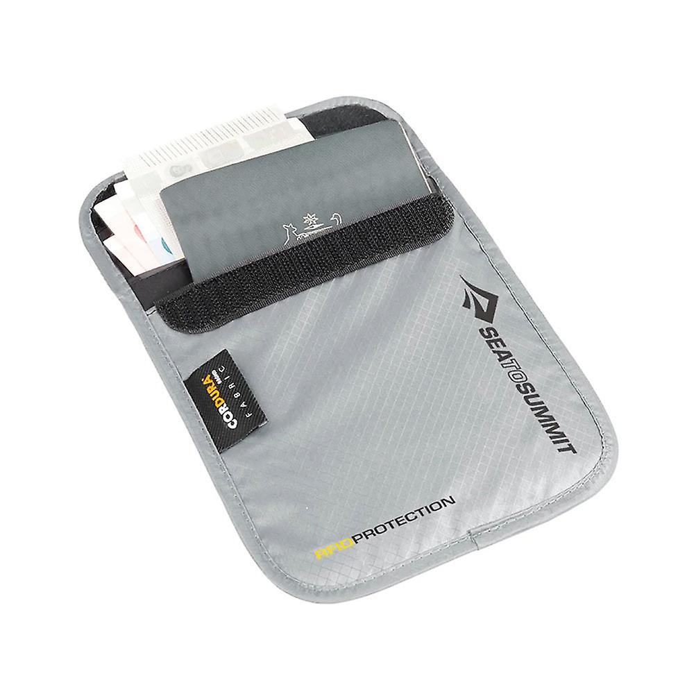 RFID High Rise Neck Pouch Lightweight Adjustable Comfortable Webbed Strap