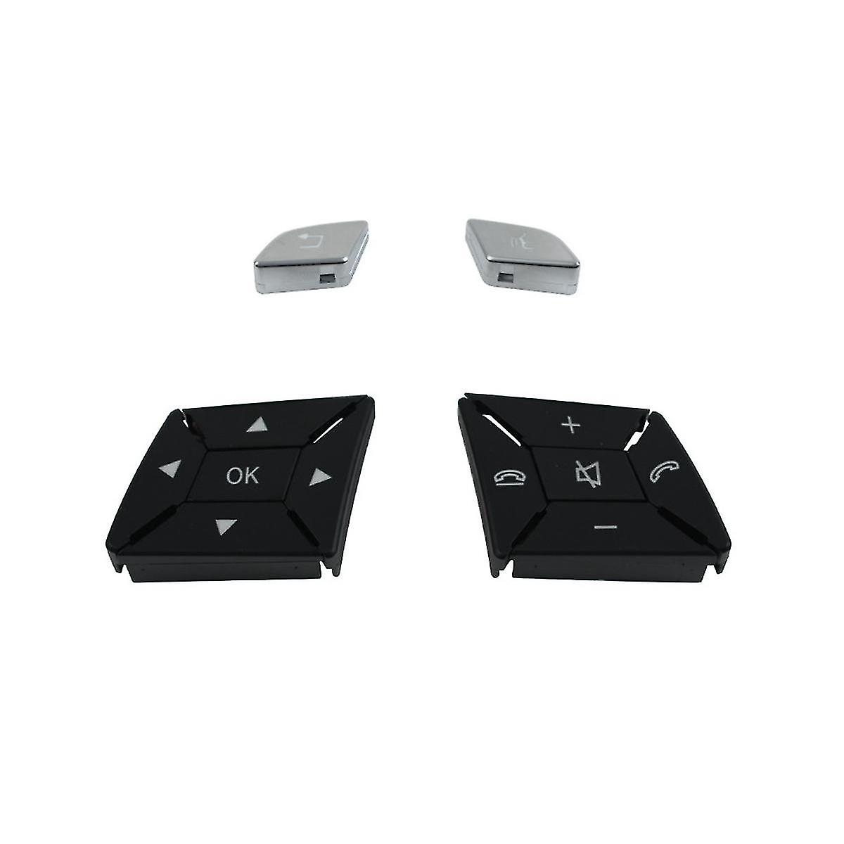 W204 W212 W218 Car Steering Wheel Control Switch Button Cover Volume For C E A Class W156 W246 ,sil
