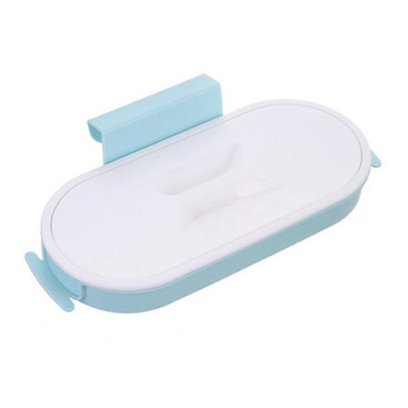 Over the Door Trash Bag Rack Good Load Capacity with Lid PP Garbage Bag Holder Kitchen Gadgets
