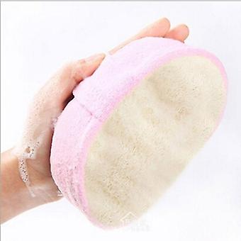 Natural Loofah Sponge Bath Massage Brush Body Face Cleaning Scrubber Pad
