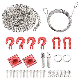 Rc Car S Metal Trailer Hook Tow Chain Sle Bracket For 1/10 Rc Crawler Traxxas 4 Axial Sc