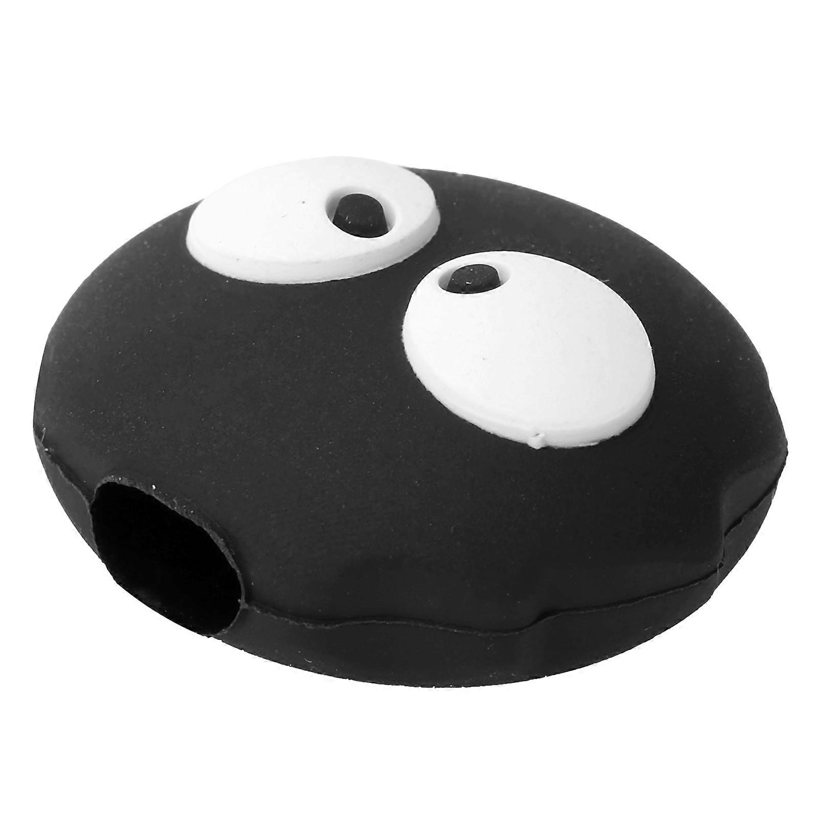 Cartoon USB Cable Protector Cover PVC Wire Saver Black 15g