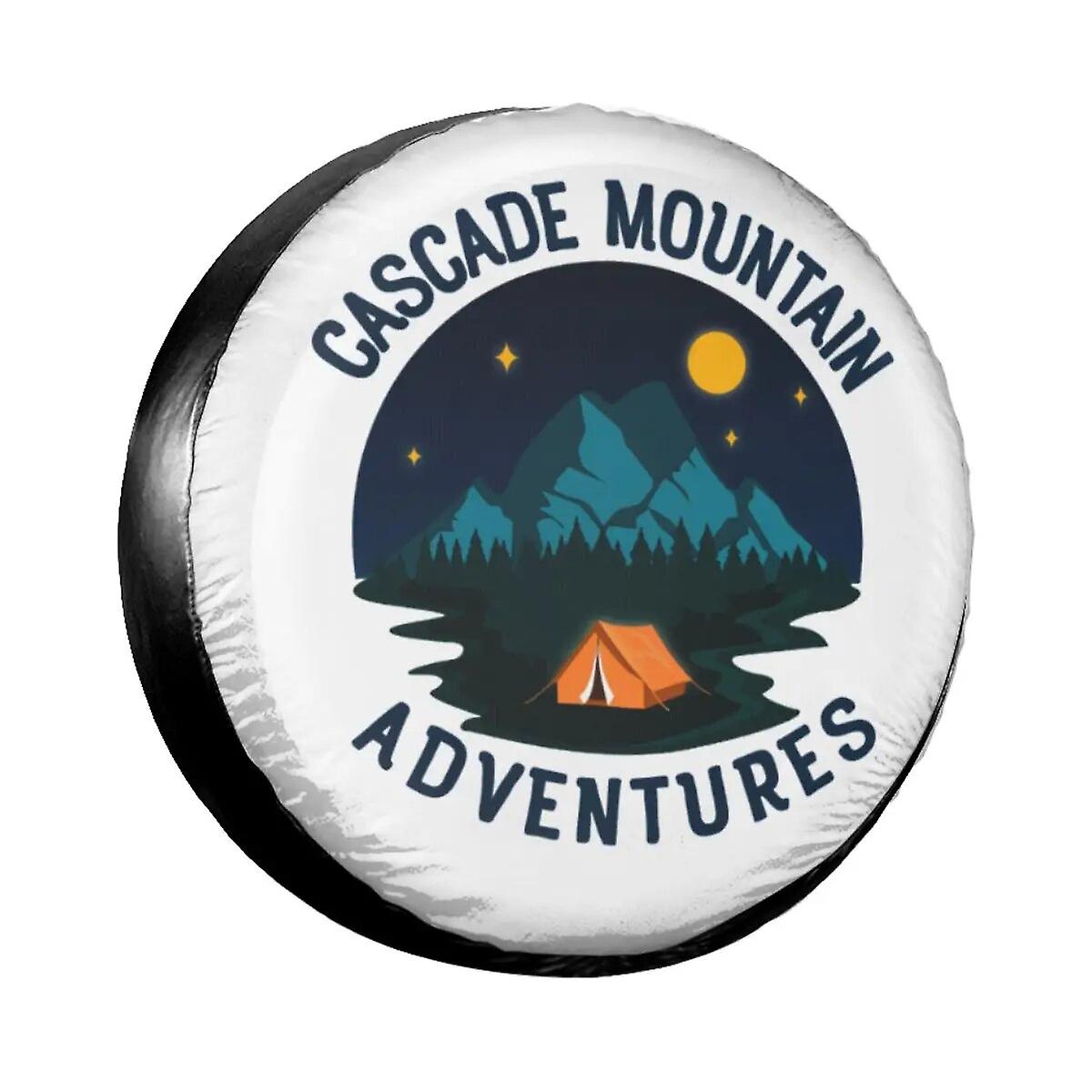 Custom Camper Hiking Spare Tire Cover para Mitsubishi Pajero Adventure Car Wheel Protectors 14-17 polegadas polegadas