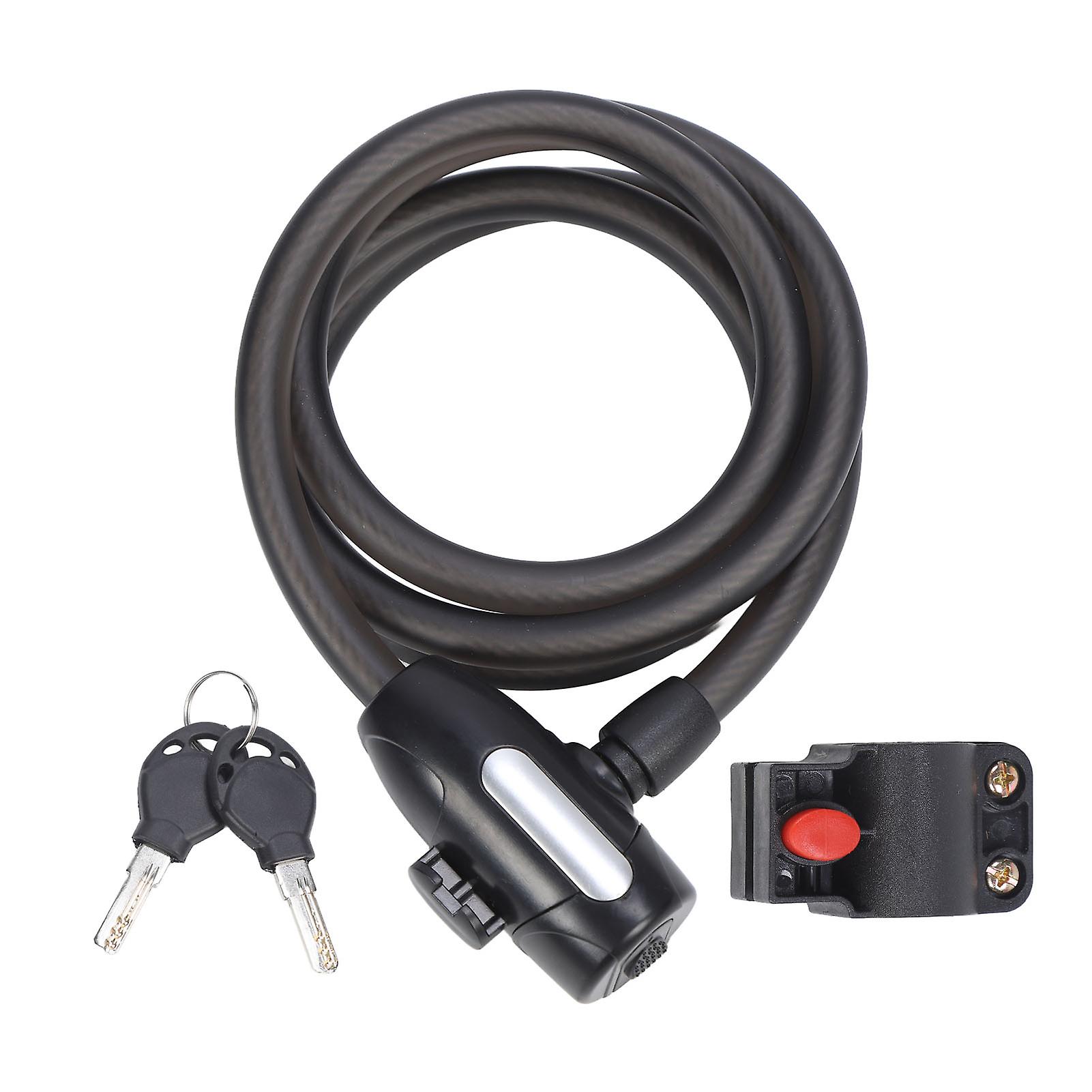 Anti Theft Cable Lock,Bike Lock Cable 4.9ft Coiled Cable Lock Bike Lock Cable Multi-Functional