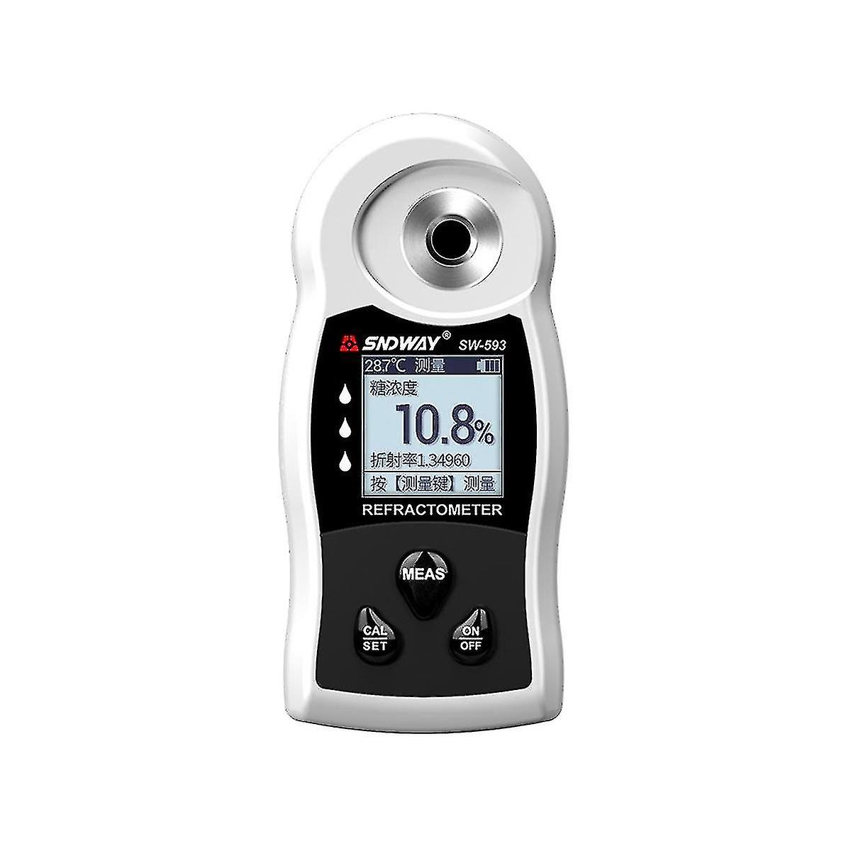 Electronic Digital Sugar Content Meter Fruit Sugar Content Tester Sweetness Measurement 0-32%brix