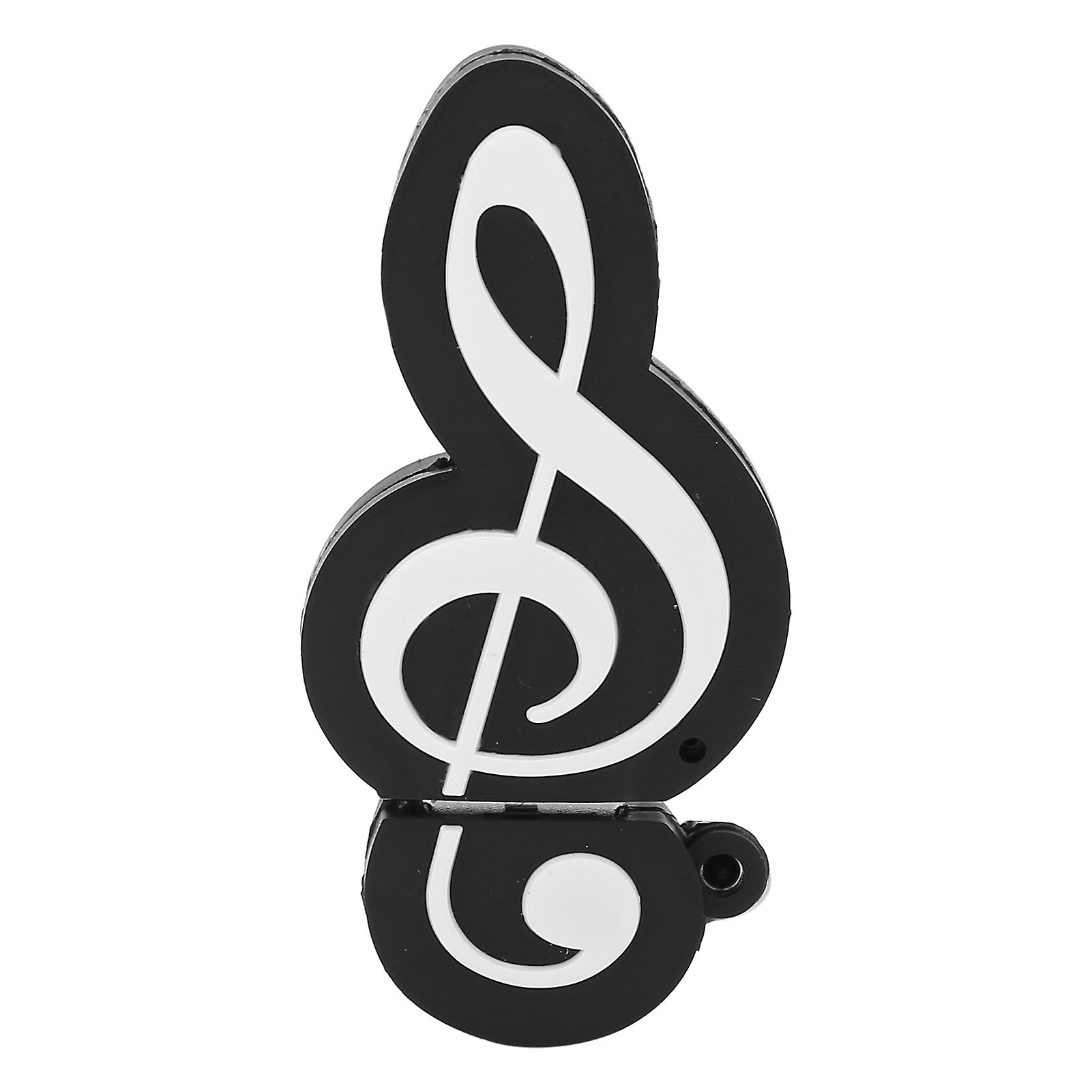 Clé USB 64 Go, aspect note noire, transfert de données, musique, film, cadeau