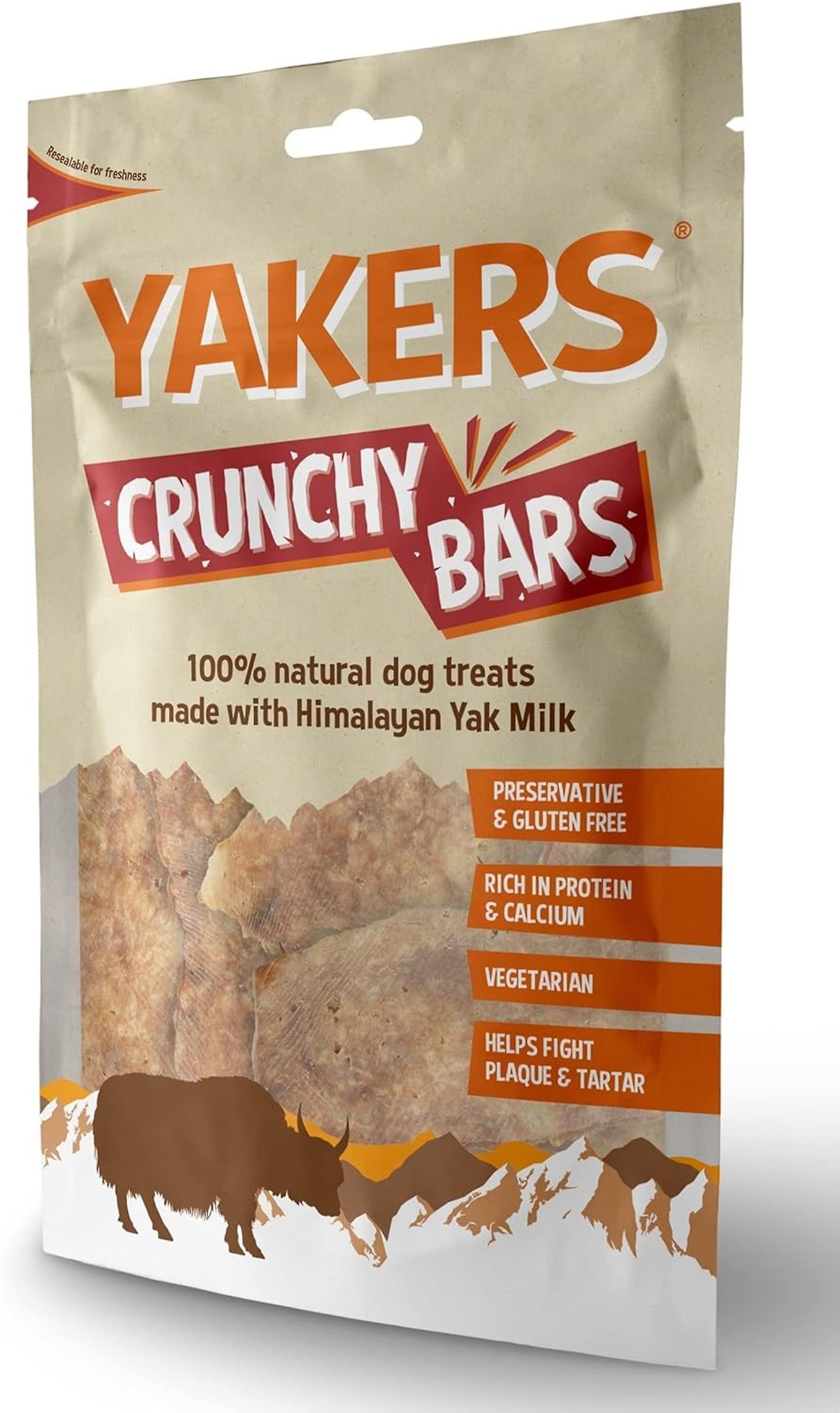 Yakers Crunchy Bars 100% Natural Dog Treat