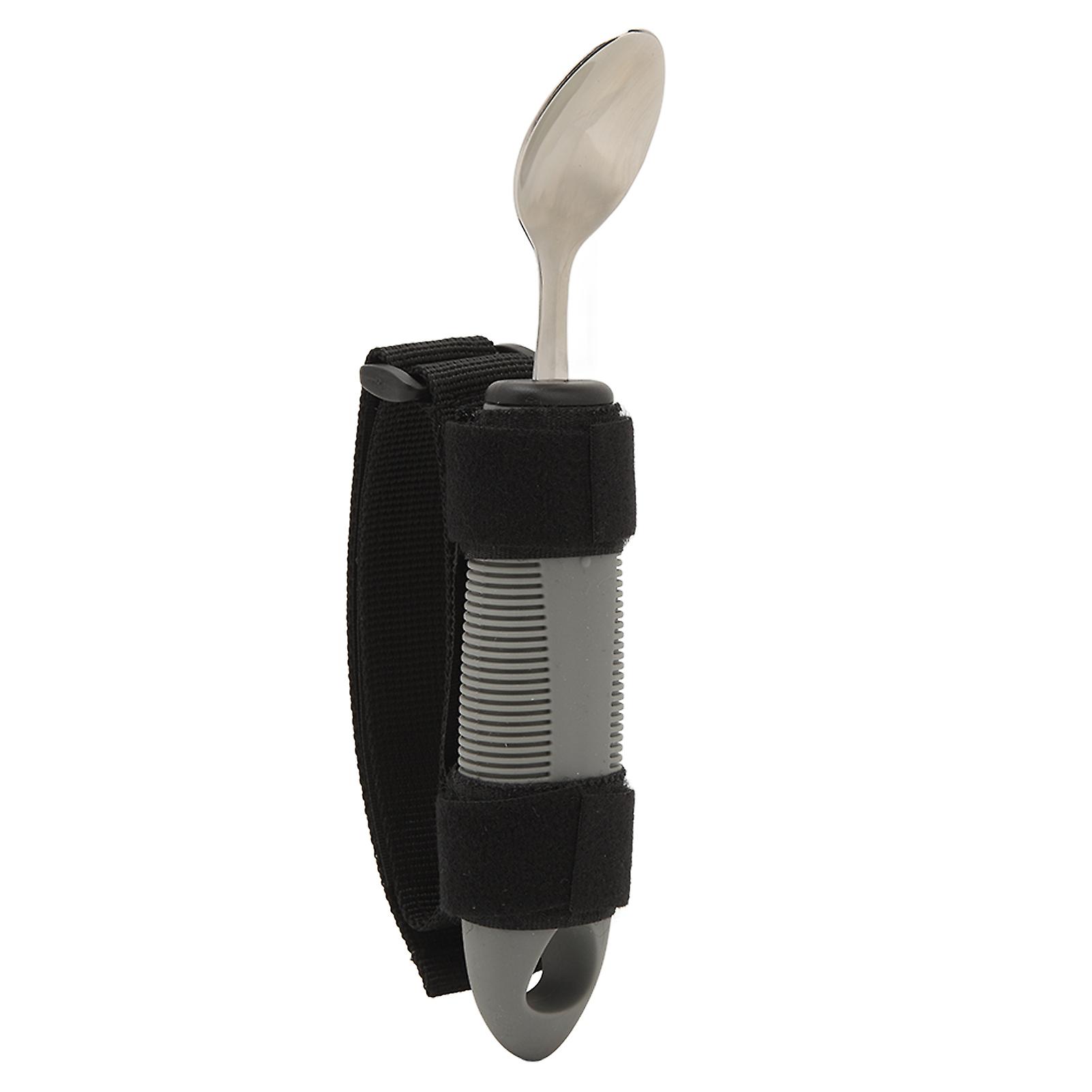 食事補助具スプーンステンレス鋼滑り止め握りやすい高齢者脳卒中パーキンソンのための適応型食事食器