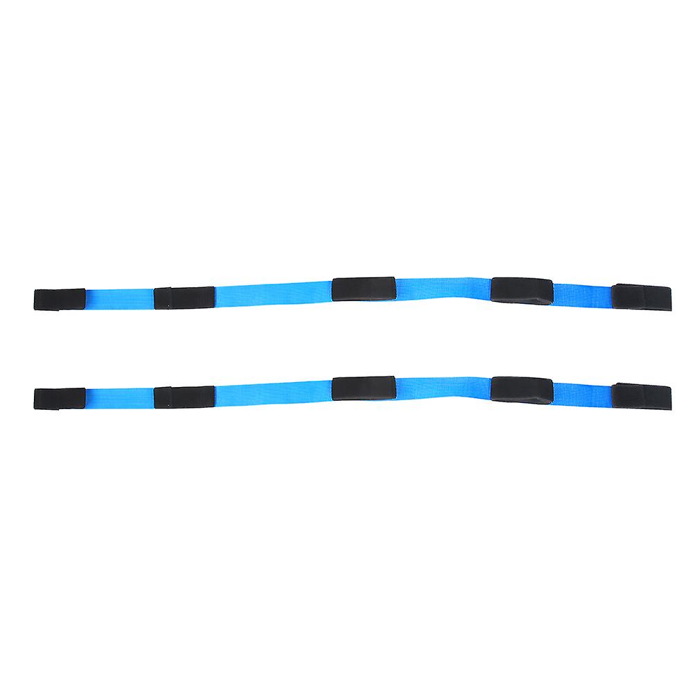 High Quality Ribbon Elastic Cooperative Legged Race Band Outdoor Birthday Team Building Party Group Game for Children Adults(5 People Group Set )
