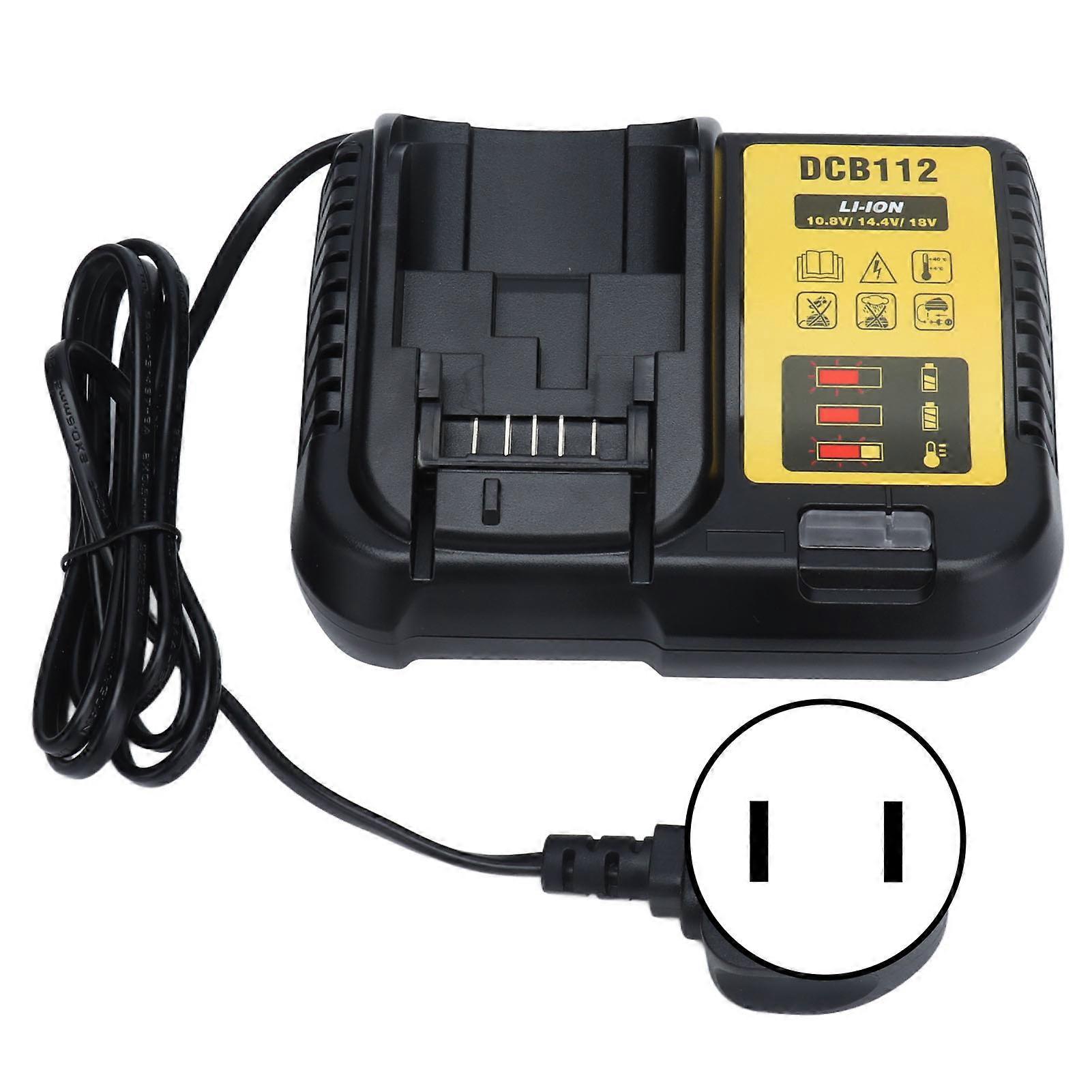 Chargeur de batterie au lithium-ion rapide et haute efficacité pour 12 V 20 V max. Prise DCB112US 110-220 V (2 broches)