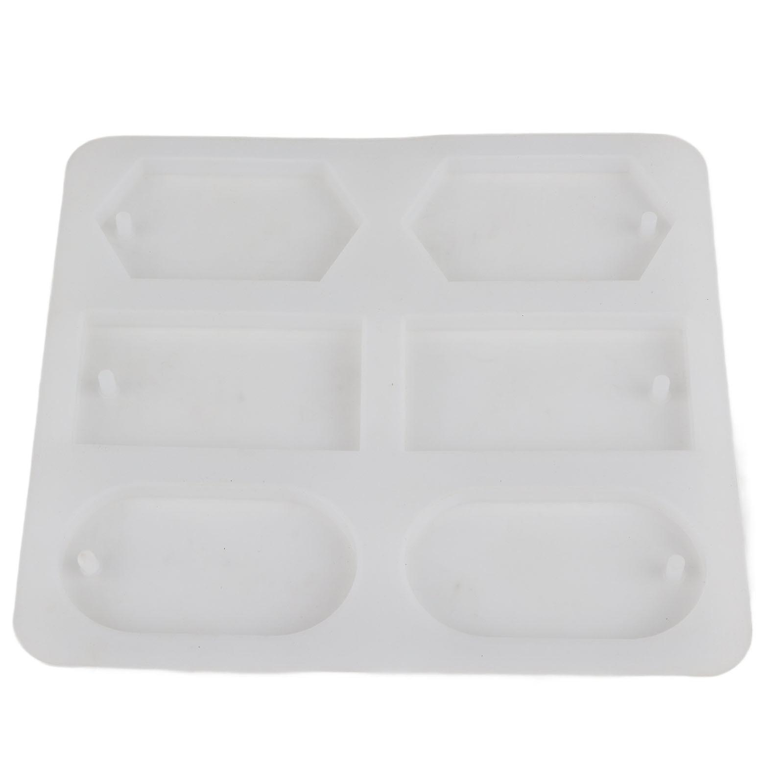 Rectangular silicone molds for wax and resin, for crafts, pendant making