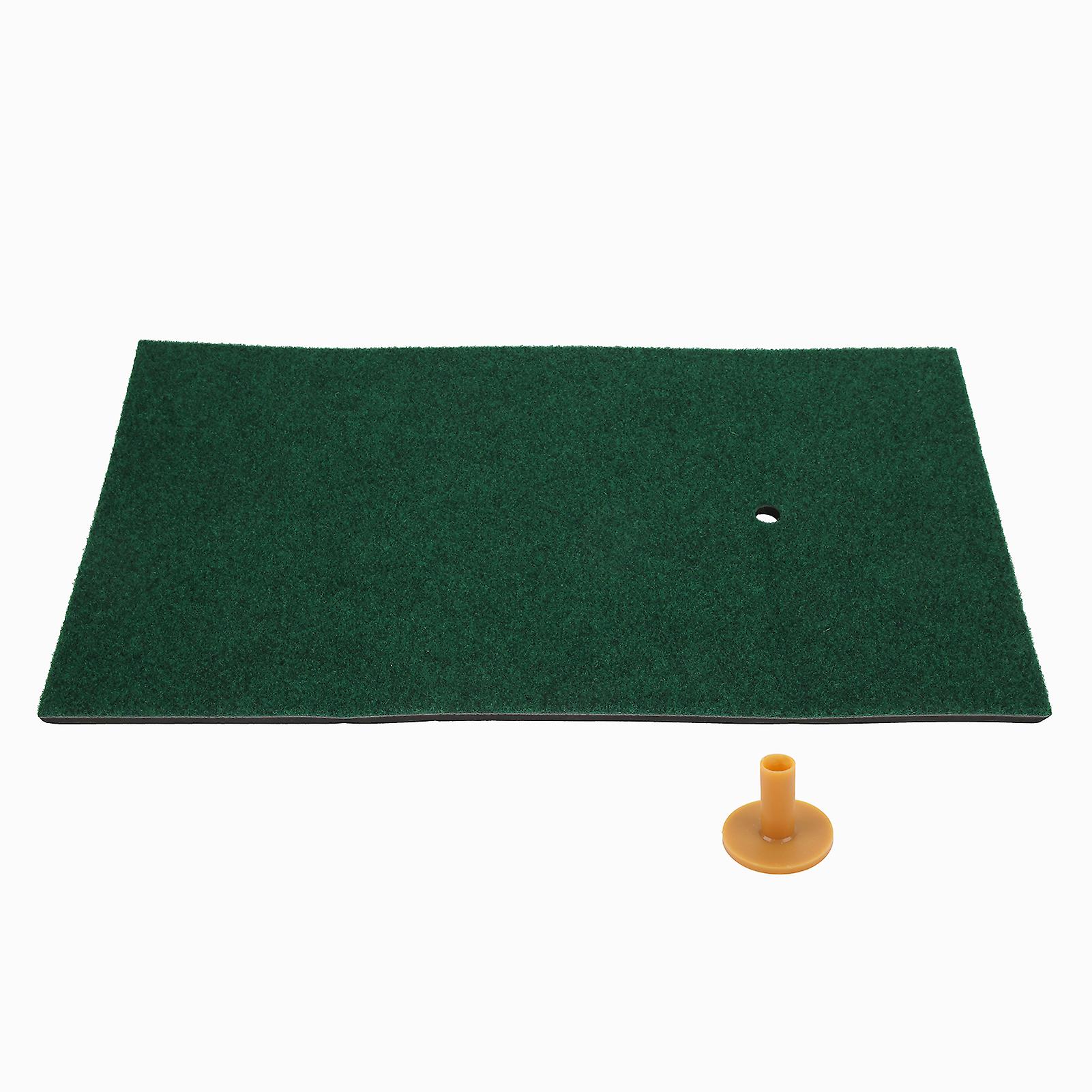 Compact Golf Practice Mat with Tendon Tee - Ideal for Backyard Drills