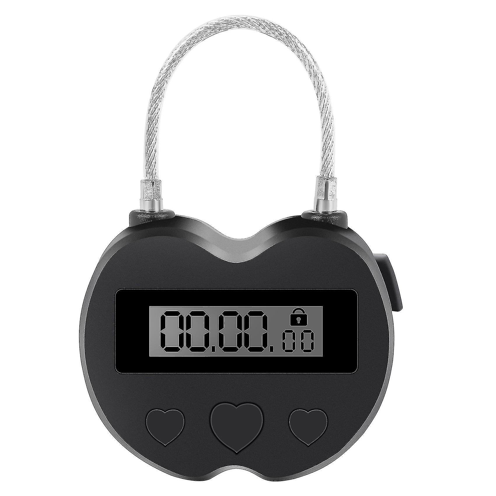 Smart Time Lock Lcd Display Time Lock Multifunction Travel Electronic Timer, Waterproof Usb Recharg-hy