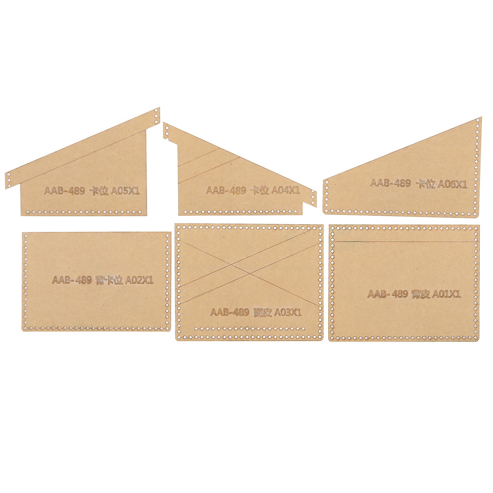 Clear Acrylic Purse Pattern Stencil Template Drawings Set Leather Hand Craft DIY Tool