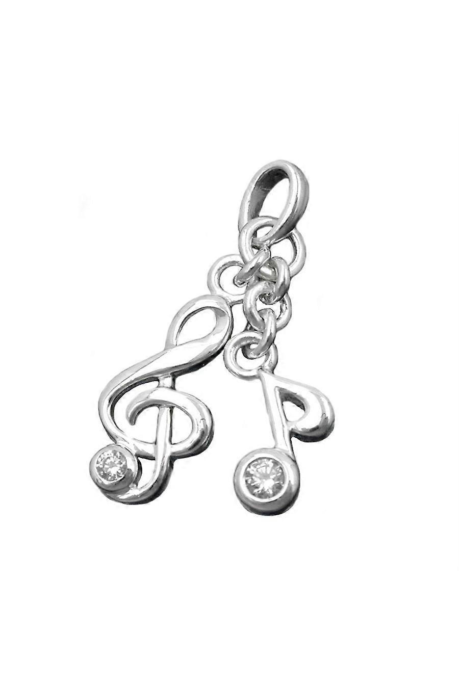 Pendant Clef With Zirconia Silver 925 - Gl93328