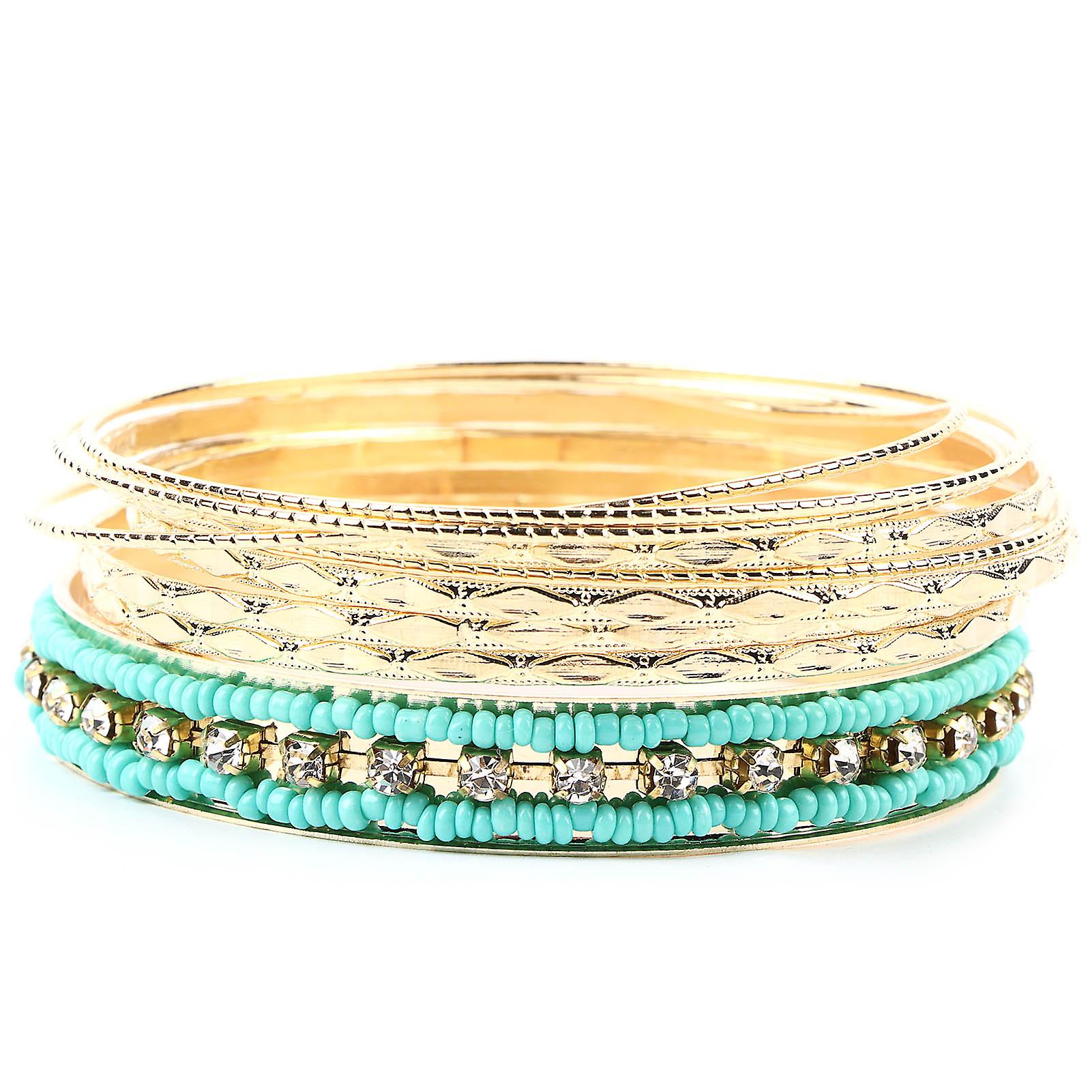 Rhinestone Beads Bracelet - Multi-Layer Women's Jewelry Gift Accessory